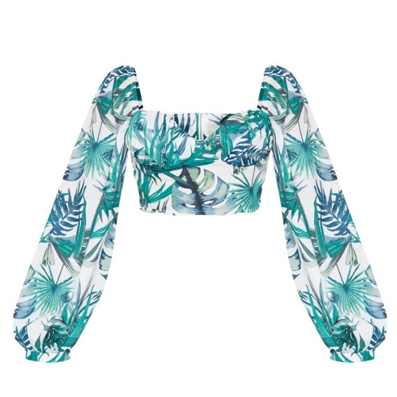 PLT Green Sexy Leaf Top - Picture 4 of 5